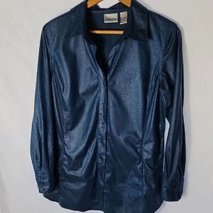 Faux Snakeskin Button Up Shirt Shacket With Pockets